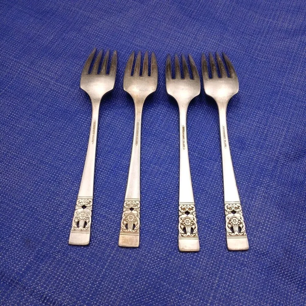 Oneida Community Coronation 1936 Set 4 Salad Fork 6.25